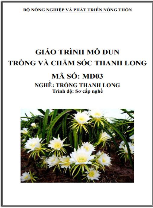 Giáo trình Trồng và chăm sóc thanh long