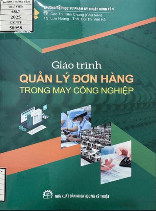 Giáo trình quản lý đơn hàng trong may công nghiệp