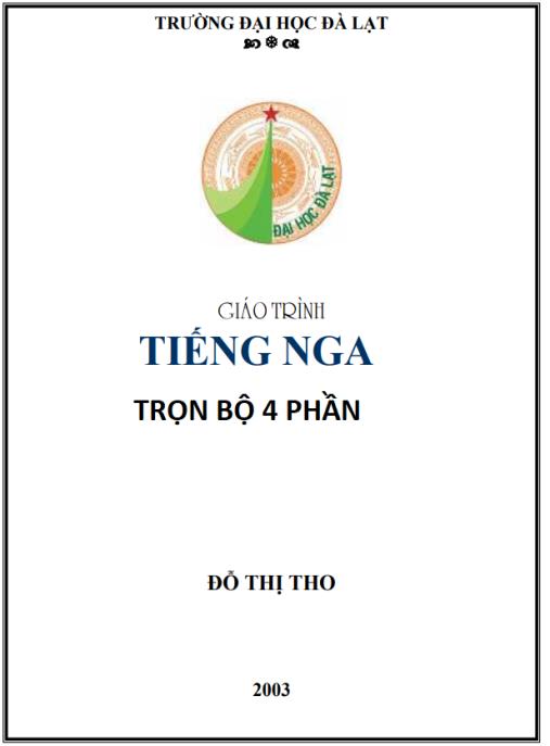 Giáo trình tiếng Nga Full, Trọn bộ 4 quyển