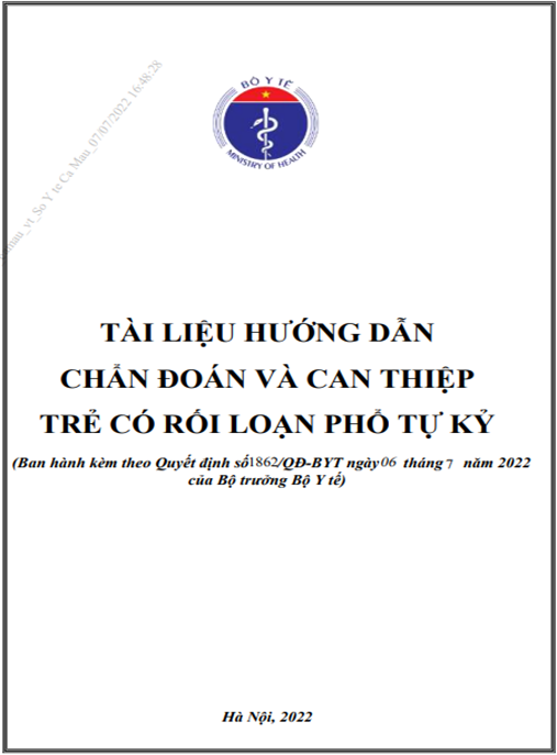 Hướng dẫn chẩn đoán và can thiệp trẻ có rối loạn phổ tự kỷ