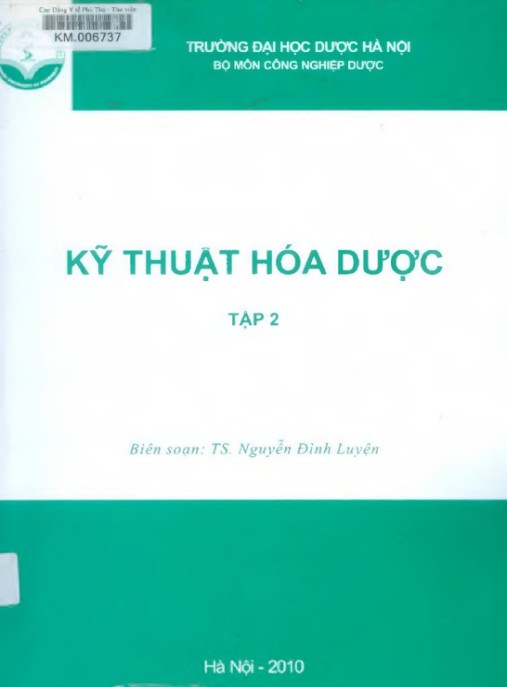 Kỹ Thuật Hóa Dựơc Tập 2