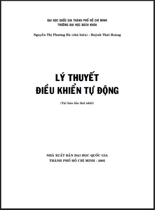 Lý thuyết điều khiển tự động