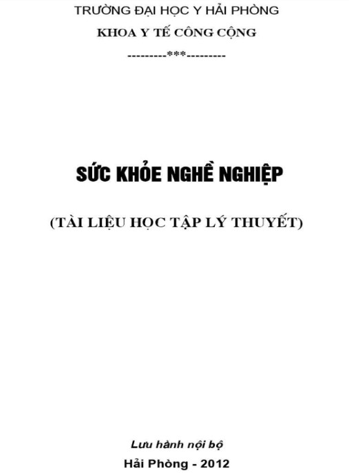 Sức Khỏe Nghề Nghiệp