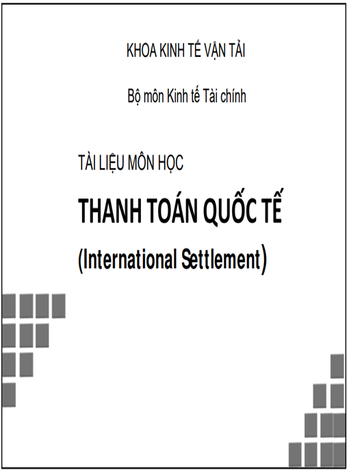 môn học Thanh toán quốc tế